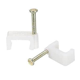 uxcell Round Cable Clips, 9.8mm 160 Pcs PVC Cord Management with Carbon ...