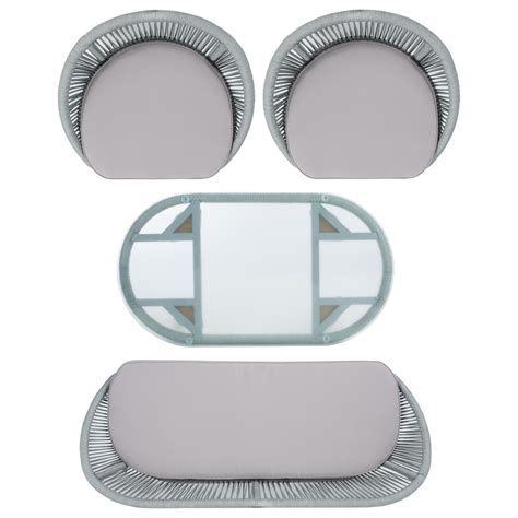 Safavieh Abia 4-Piece Conversation Set in Grey and Gold | Polyester ...