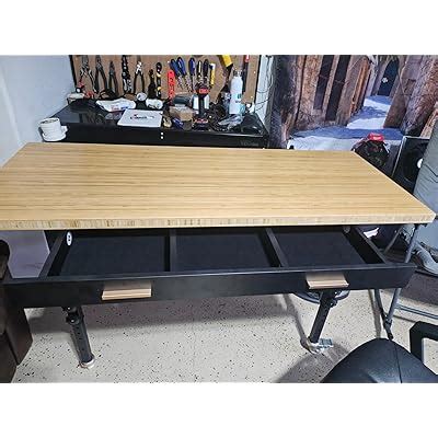 HONRISE Work Bench, Adjustable Workbench with Drawer | India | Ubuy
