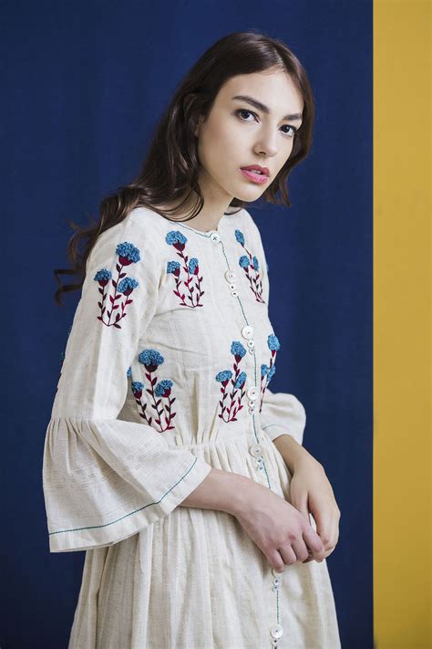 Ivory Floral Hand embroidered Dresses | Co-ord sets – The right cut store