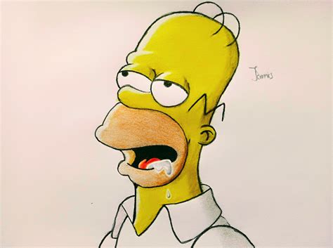 How To Draw A Cartoon Homer Simpson