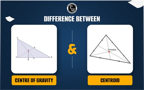 Difference Between Centre Of Gravity And Centroid