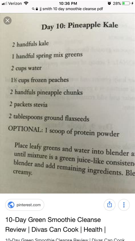 The 10 Day Green Smoothie Cleanse Pdf at Rupert Eldridge blog