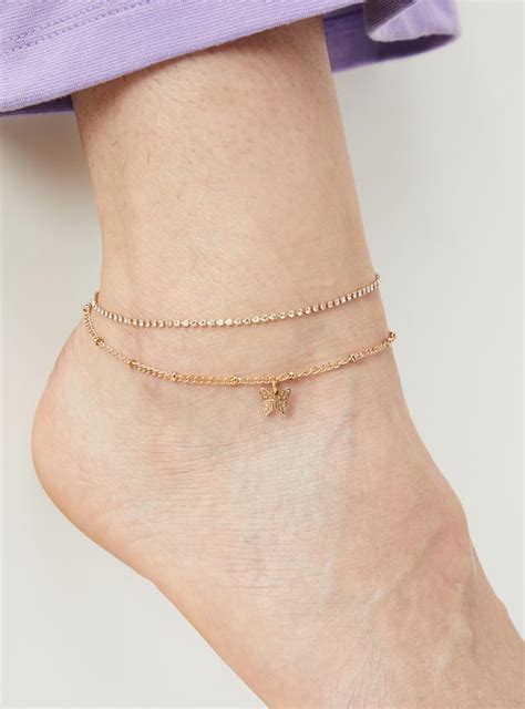 Buy Women Embellished Anklets - Pack of 2 Online at just Rs. 199.0 ...