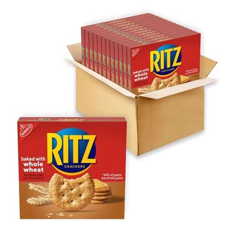 Ritz Nabisco Whole Wheat Crackers, 12.9 Ounces, 12 Per Case