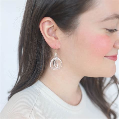 Crystal Peacock Link Earrings by TENTHOUSANDTHINGS - NEWTWIST