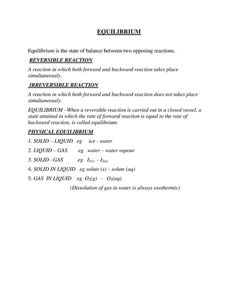 Neet aiims chemistry Chemical and ionic equilibrium - EQUILIBRIUM ...