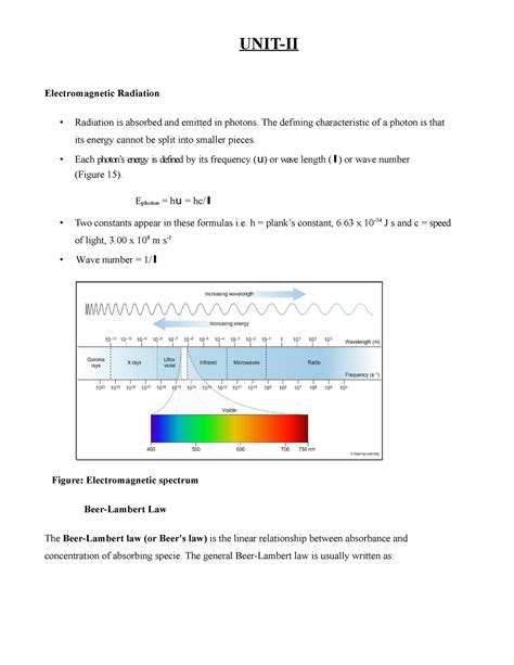 UNIT-2 Spectroscopy IILM - UNIT-II Electromagnetic Radiation Radiation ...