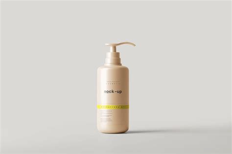 Pump Dispenser Bottle Mockup - Mockup Free