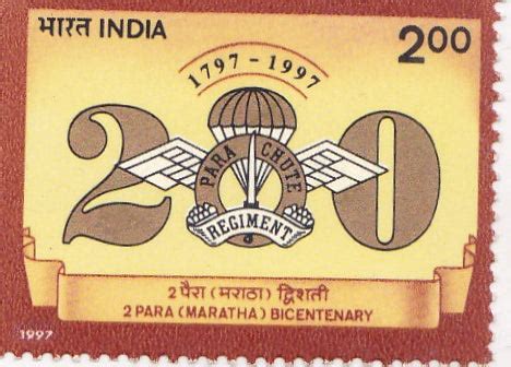 India mint-1997 Bicentenary of 2nd Para Battalion – Bharat Exotics