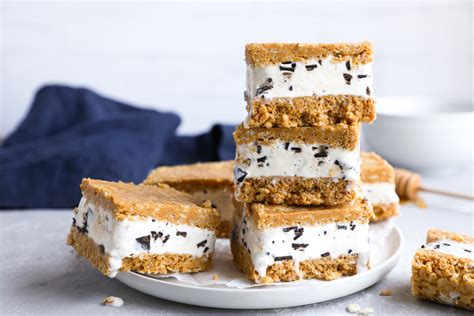 Peanut Butter Rice Krispie Ice Cream Sandwiches - Kalefornia Kravings