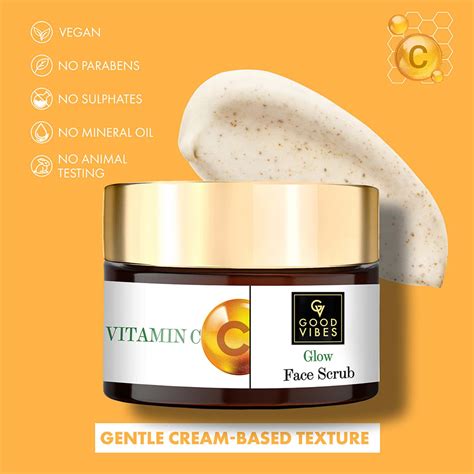 Buy GOOD VIBES VITAMIN C GLOW FACE SCRUB- 50 GM Online & Get Upto 60% ...