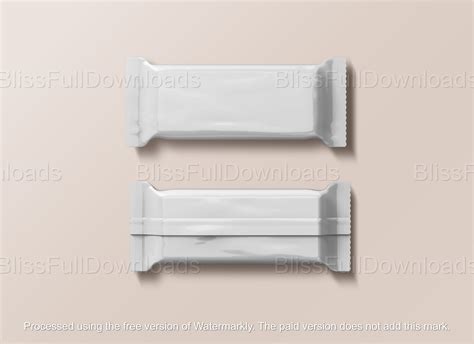 Chocolate Bar Wrapping Mockup Psd