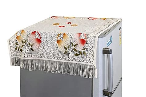 Skraut Net Fabric Fridge Top Cover/Refrigerator Cover (24 X 38 Inches ...