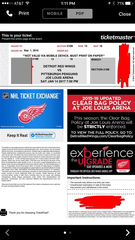 Is this a legitimate ticket? Bought off Gametime app. : r/DetroitRedWings