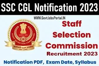 SSC CGL Notification 2024 -2025 : Combined Graduate Level Exam Pattern ...