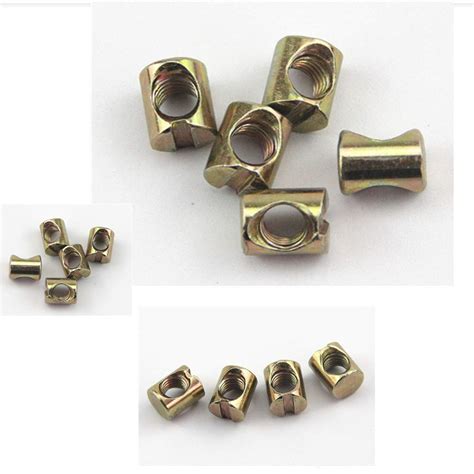 10 Sets M6 x 120mm Screw with Nuts Furniture Cot Bed Crib Wood Bed ...