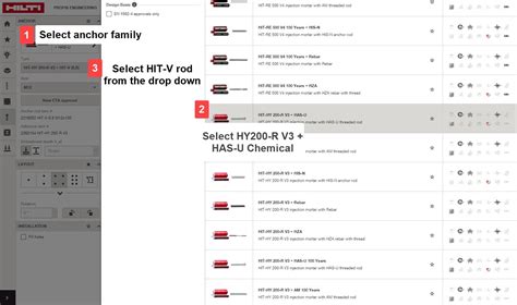 HIT-HY 200-A HIT-V8.8 is not available in indian code in hil...