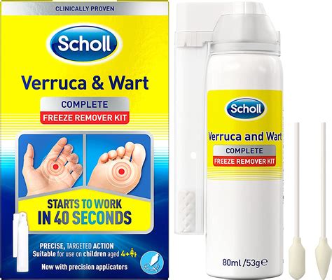 Scholl Verruca & Wart Complete Freeze Remover Kit, 80ml - Verucca ...