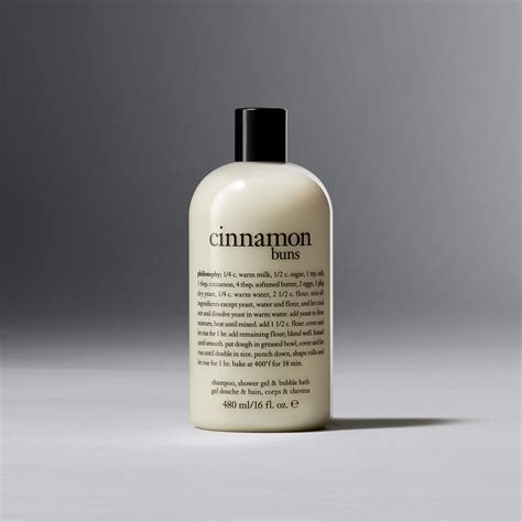 cinnamon buns shampoo, shower gel & bubble bath | philosophy