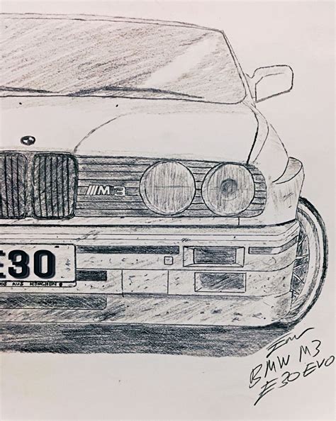 Bmw M3 Sketch at PaintingValley.com | Explore collection of Bmw M3 Sketch