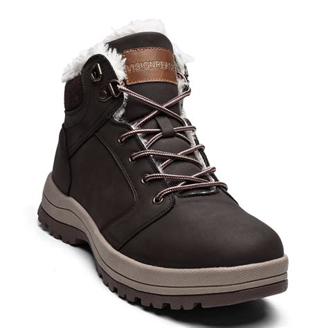 Visionreast Men Womens Winter Snow Boots Insulated Outdoor Hiking Shoes ...