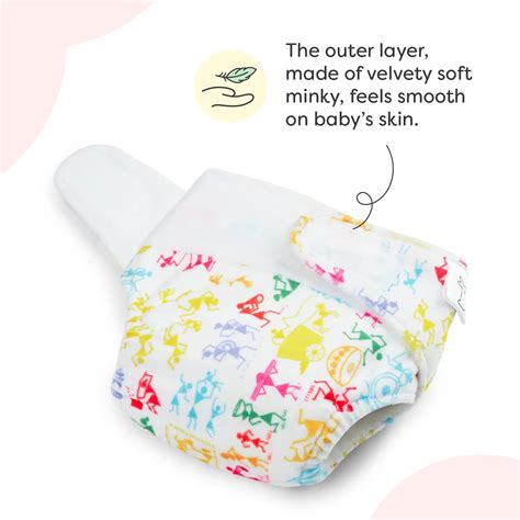 White Warli Newborn UNO Cloth Diaper - SuperBottoms