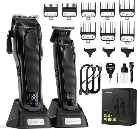 SUPRENT PRO Professional Hair Clippers for Men - Cordless Hair Trimmer ...