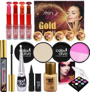 Color Diva Triple Action Facial Kit With Beauty Special Combo Makeup ...