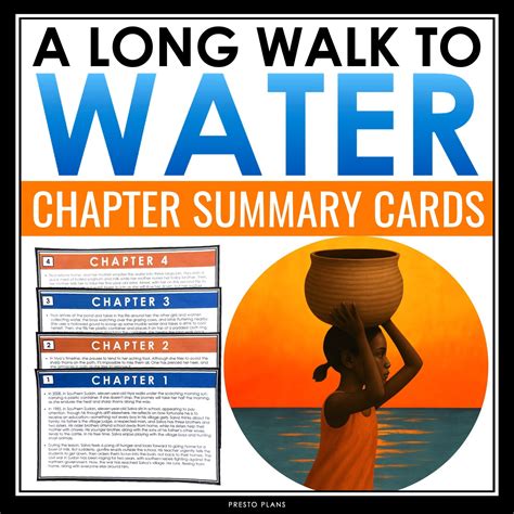 A Long Walk to Water Chapter Summaries - Plot Cards for Linda Sue Park ...