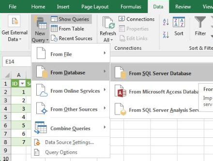 Image result for Update SQL Table Using Excel
