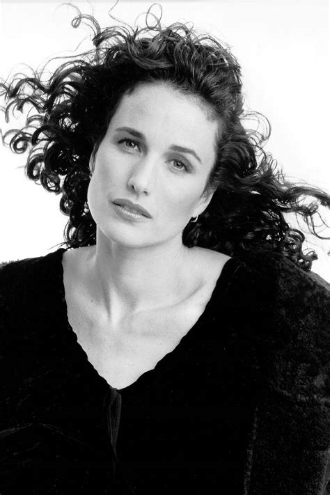 Download Andie Macdowell 90s Black&White Portrait Wallpaper ...