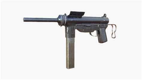 M3 Grease Submachine Gun WW2 Modelo 3D $99 - .fbx .max - Free3D