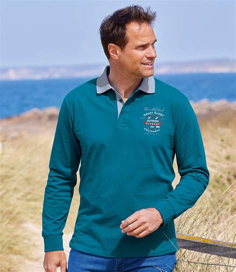 Pack of 2 Men's Rugby Polos -Burgundy Blue | Atlas For Men