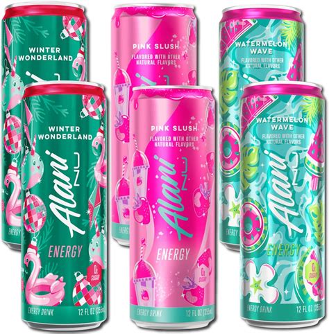 Amazon.com : New Alani Energy Drinks Variety Pack Watermelon Wave, Pink ...