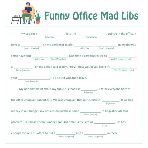 Office Mad Libs - 10 Free PDF Printables | Printablee