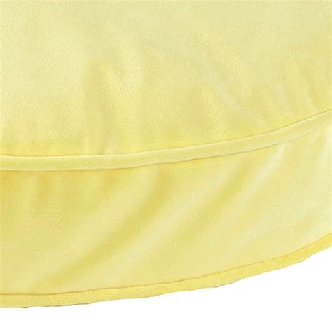 Tiny Dreamers Sophia Yellow Round Floor Cushion, 22"