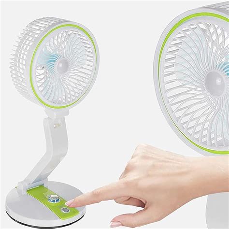 One94Store Table Fan, Small Portable Desktop Fan with 21 SMD Light ...