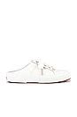 Superga 2402 Lea Nappa Sneaker in White & Gold | REVOLVE