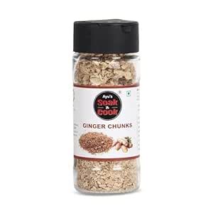 Ayu's Soak & Cook Ginger chunks 28gm(Freeze Dried) Zingiber Officinale ...