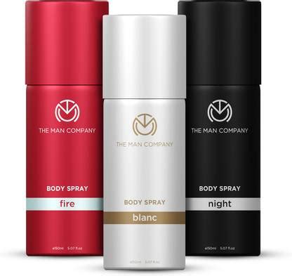 THE MAN COMPANY Blanc, Fire & Night Deodorant for Men | Long-Lasting ...