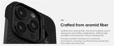 Aulumu A16 Aramid Fiber for iPhone 16 Pro Case | Ultra Slim | Real ...