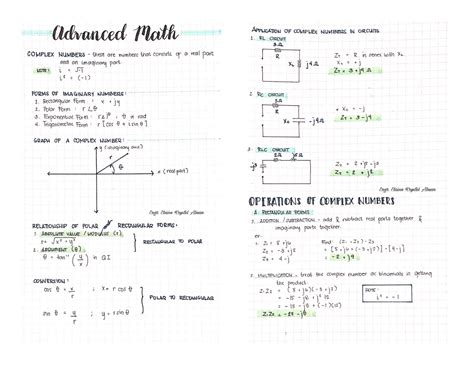 Image result for Complex Numbers Advanced Math