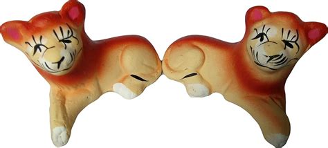 Buy Dominic Collections Hand Made Clay Cub Small Showpiece (Set of Two ...