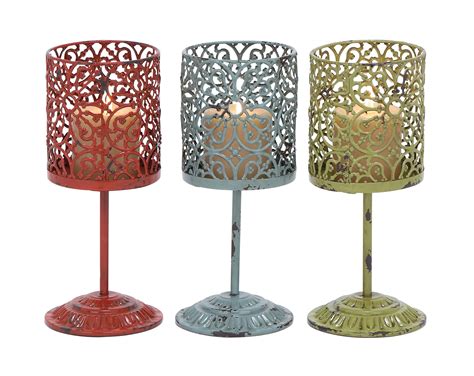 Beautiful Metal Candle Holder 3 Assorted With Unique Style - Walmart.com