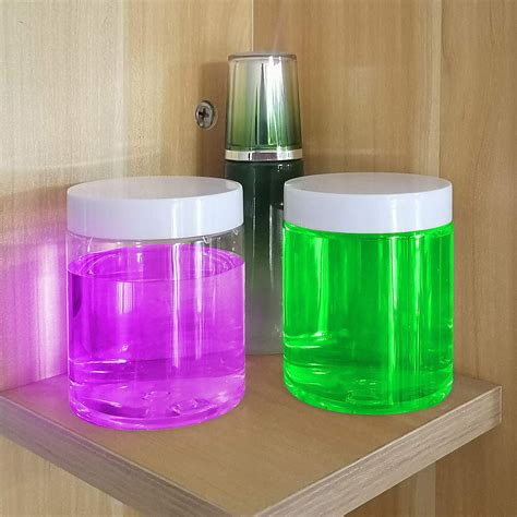 Buy ZEONHAK 24 Pack 8oz / 240ml Plastic Jars with Lids Wide Mouth ...