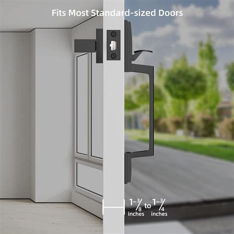 Buy Front Door Handle, Single Cylinder Lower Half Door Lock Lever ...