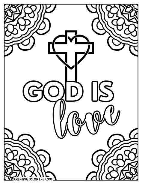 Christian Symbols Coloring Pages [2025]