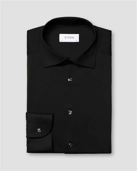 Solid Four-Way Stretch Shirt - Eton
