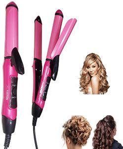 KRIYAART Professional Hair Straightener And Hair Curler With Ceramic ...